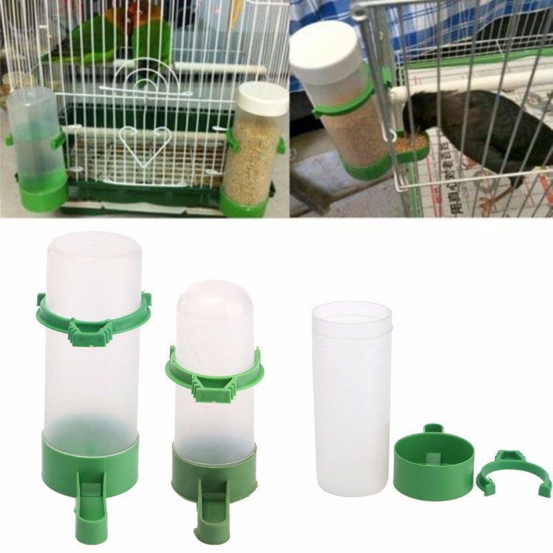 Bird Pet Clip Drinker Feeder Water For Aviary Budgie Shopee