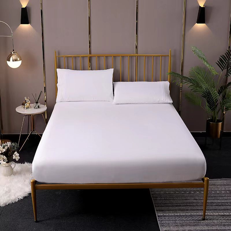 Plain white fitted sheet queen size (150cm)60)150*190*25*) Shopee Philippines