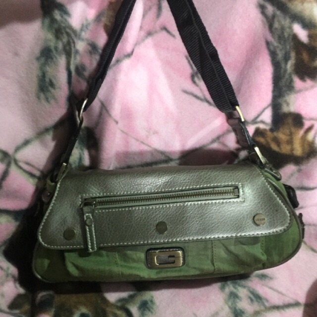 guess olive green bag