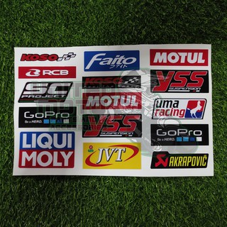 Motorcycle Decals - Side panel sponsor stickers | Shopee Philippines