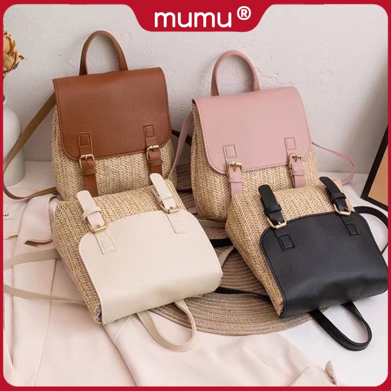 Mumu 6004 Japanese Simple Ladies Small Cute Back Pack Sling Bag For