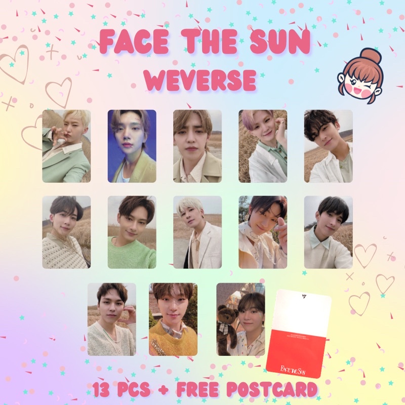 SEVENTEEN Face The Sun Photocards Shopee Philippines