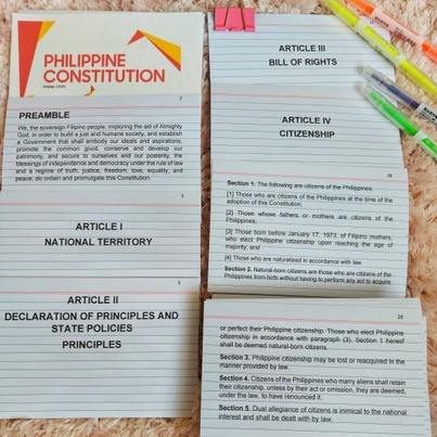 Philippine Constitution Reviewer CODAL FLASHCARDS