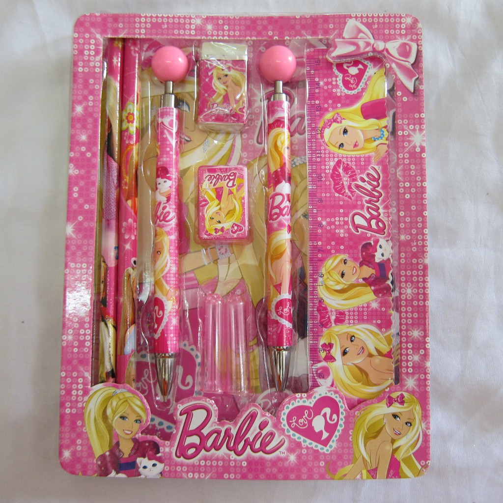 barbie pencil set
