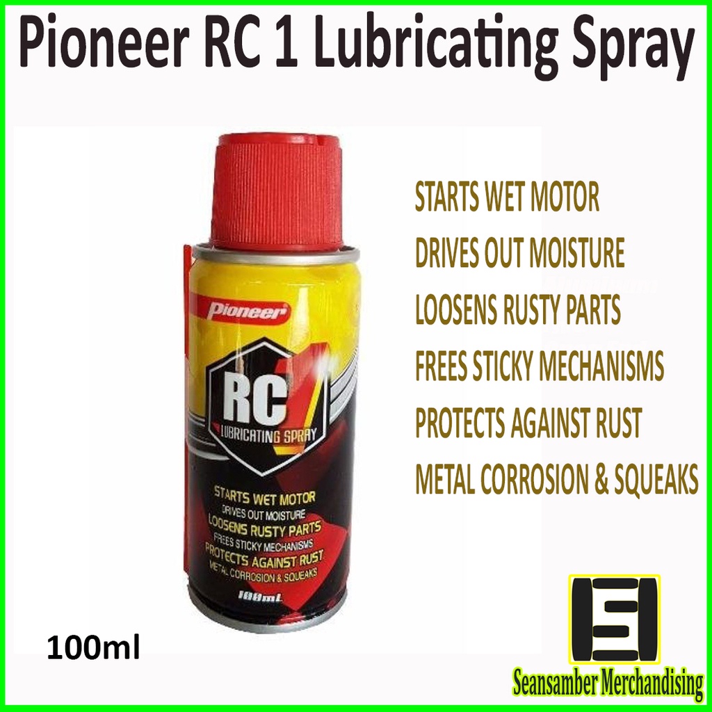 Pioneer RC1 Lubricating Spray Protects Against Rust 100ml qCY | Shopee ...