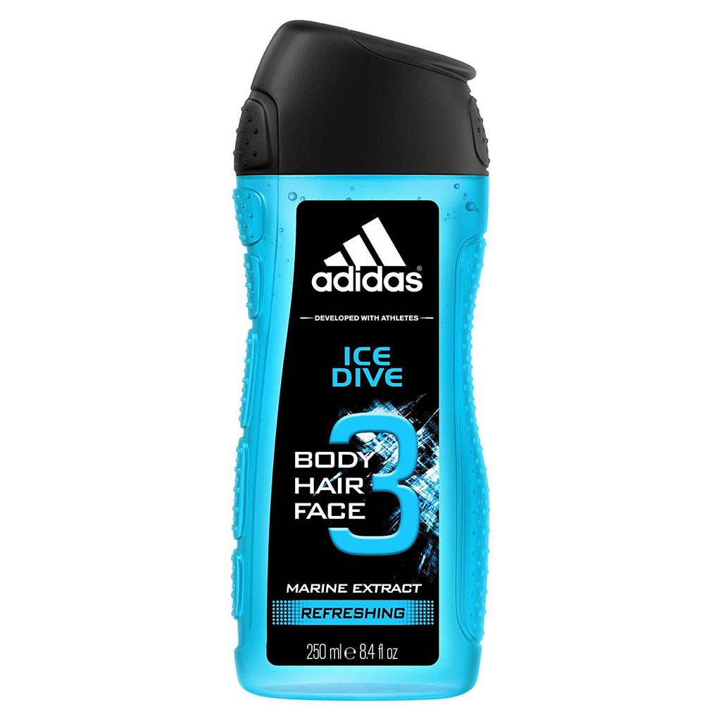 Adidas Ice Dive 3 in 1 Shower Gel 