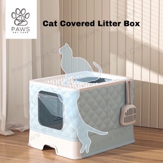 Cat Litter Box Drawer Enclosed Extra Large litter box Foldable Large Size Semi -Closure Box