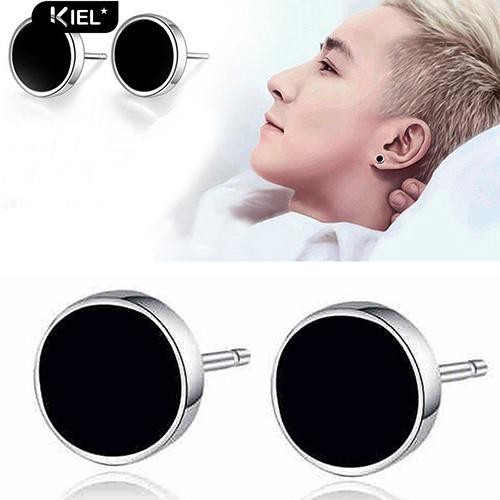 black ear studs