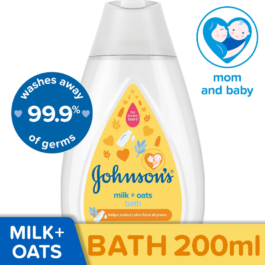 Johnson's Milk+Oats Bath 200ml | Shopee Philippines