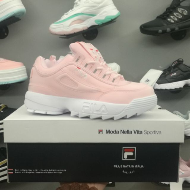 fila disruptor pink size 8