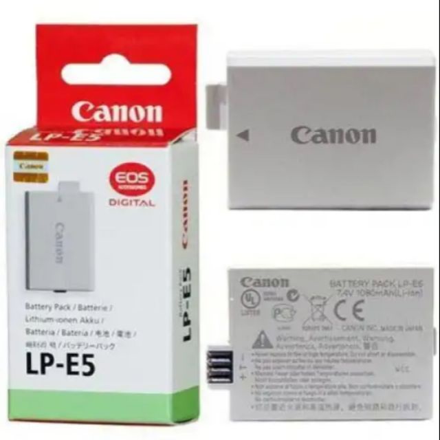 Canon LP-E5 LPE5 Lithium-Ion Battery for Canon EOS 450D 500D 1000D KISS X2  X3 F Rebel XS XSi T1i | Shopee Philippines