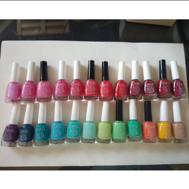 OMG pastel color complete pastel color nail polish 10ml ...