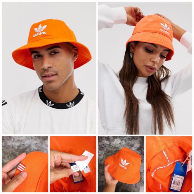 bucket hat adidas orange