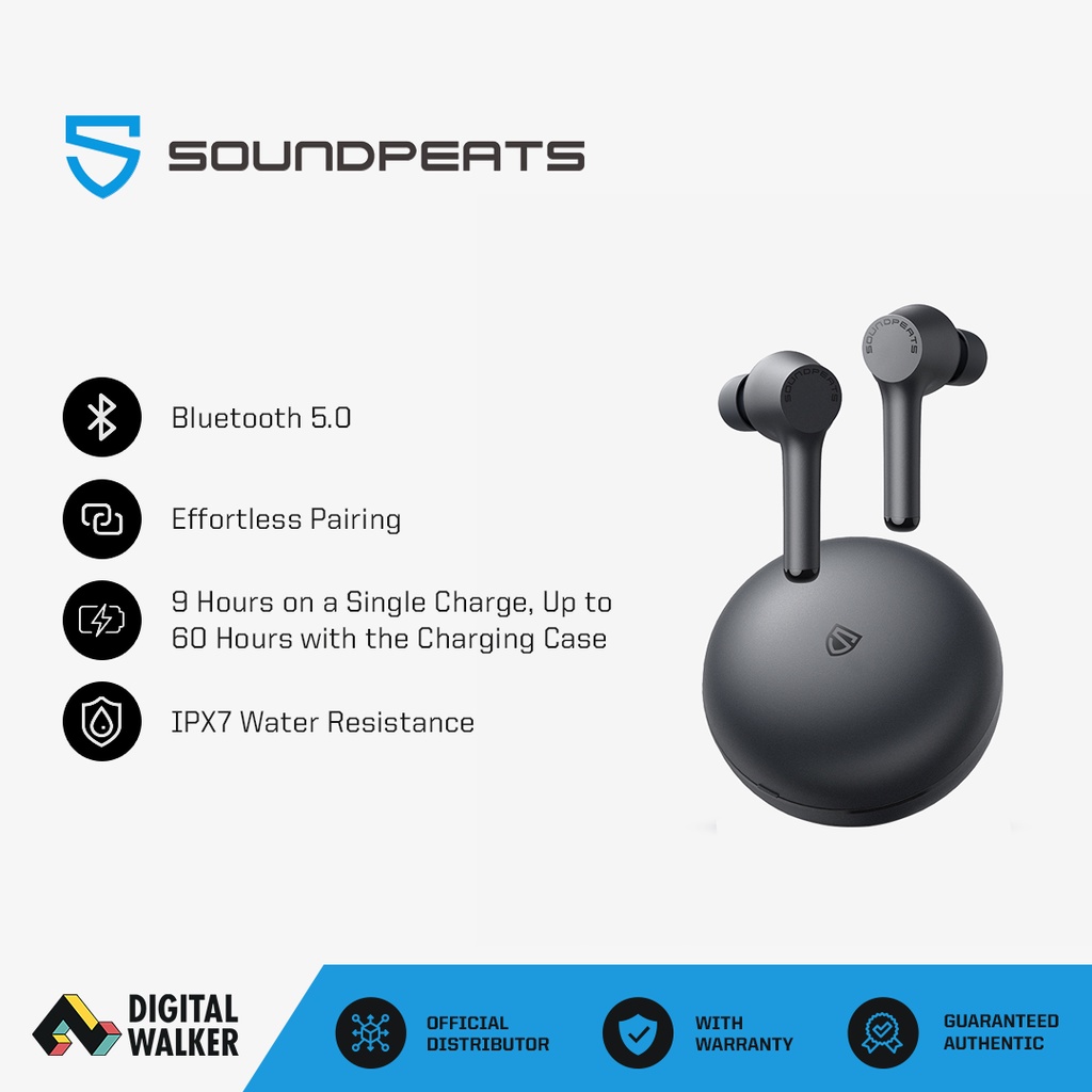 SoundPEATS Mac True Wireless Earbuds Black Shopee Philippines