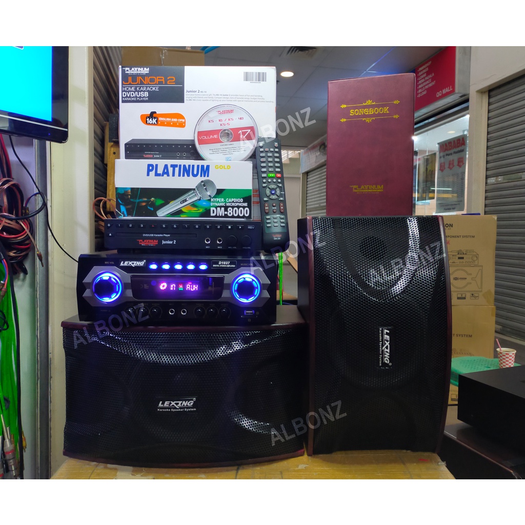 Home Karaoke Videoke Set Platinum Junior 2 + Lexing D1037 Karaoke ...