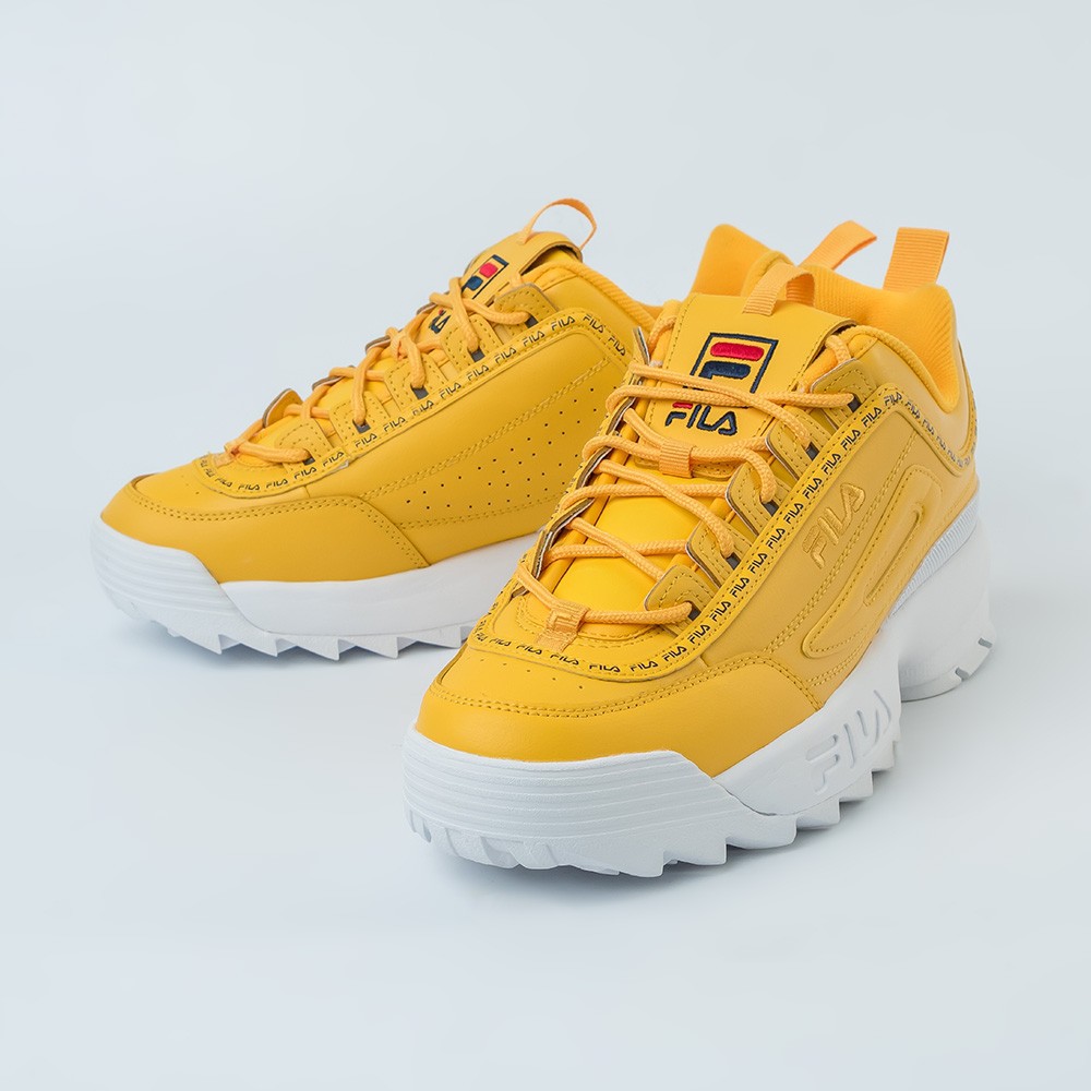 yellow filas womens