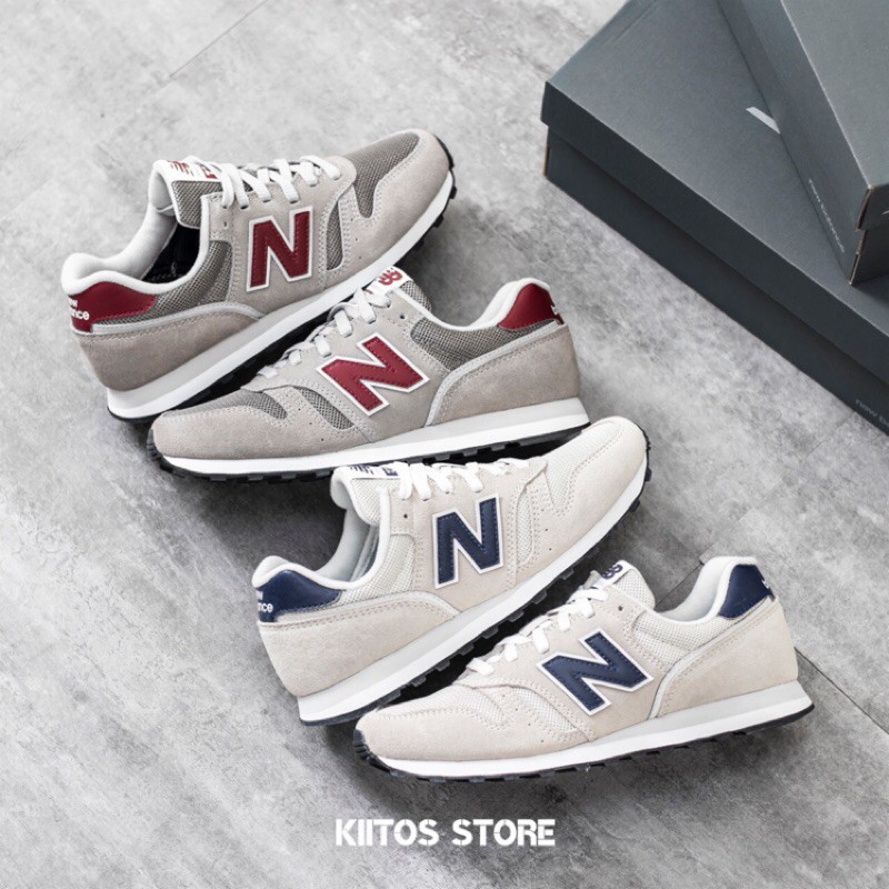 new balance 373 grey red