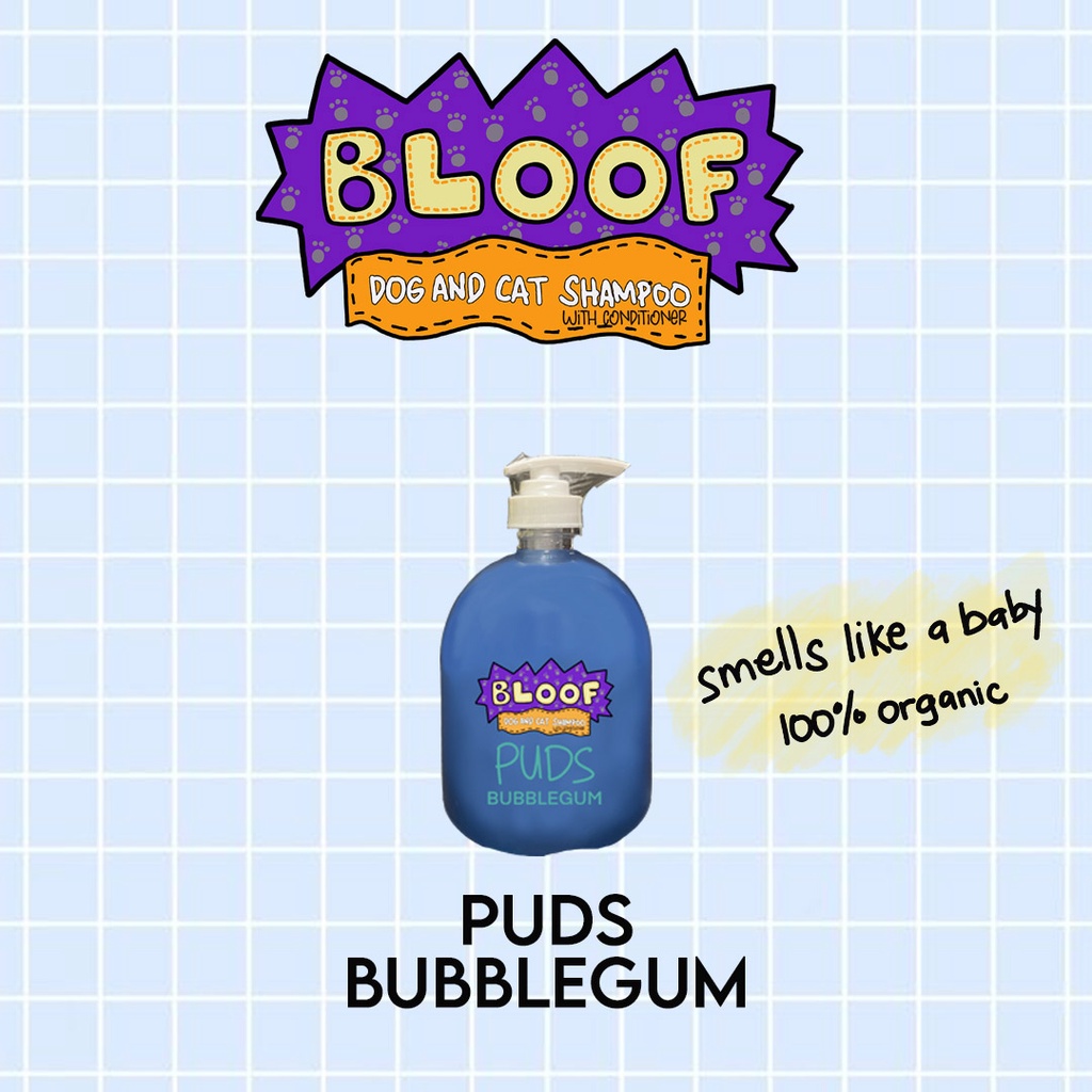 BLOOF PUDZ Bubblegum Dog and Cat Shampoo with Conditioner 500ML