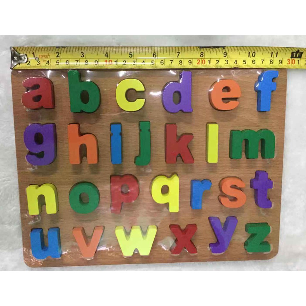 wooden letter puzzle