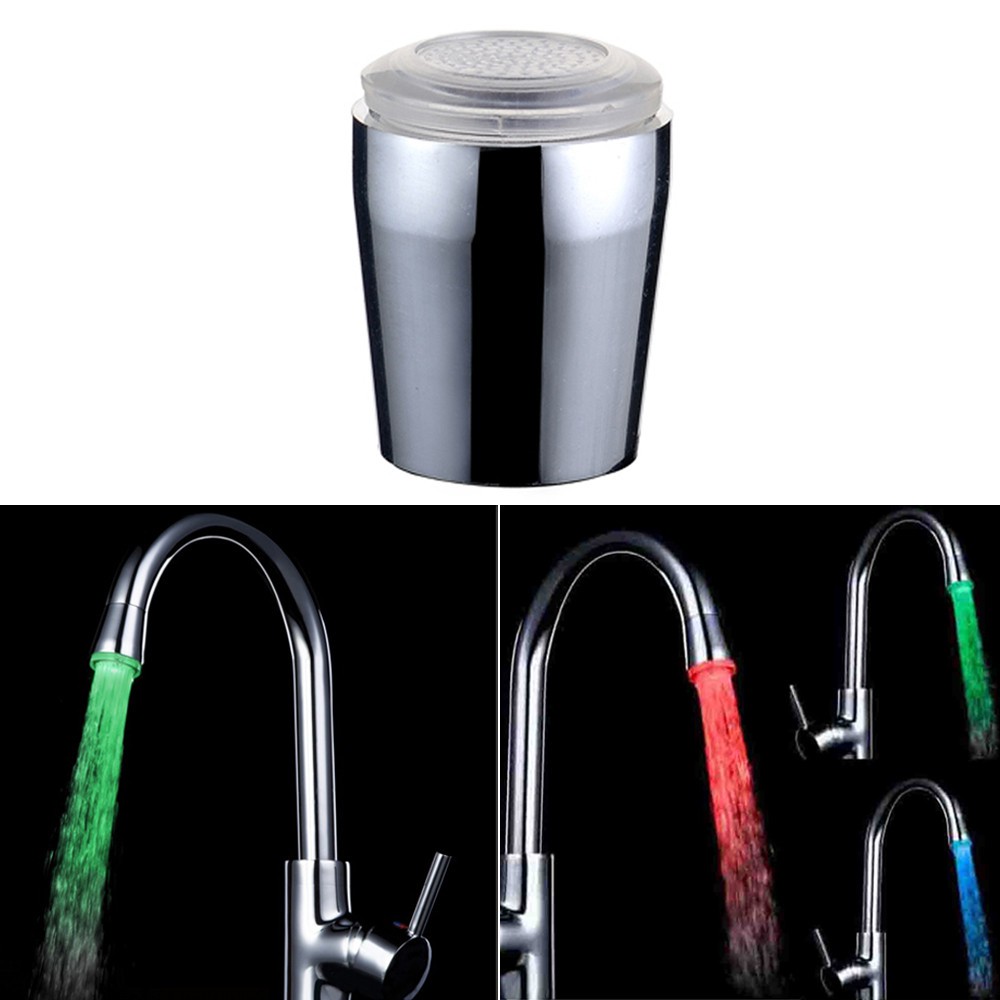 Kitchen Sink 3color Change Water Glow Water Stream Shower Led