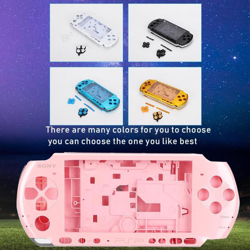 Gametown New Replacement Sony Psp 1000 Full Housing Shell Cover With Button Set Crystal Clear White Accessories Video Game Consoles Accessories