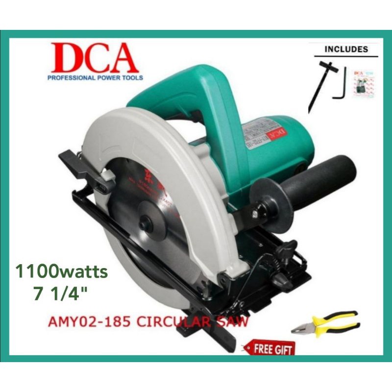 DCA Circular Saw 1100W AMY02185 (free plier) Shopee Philippines