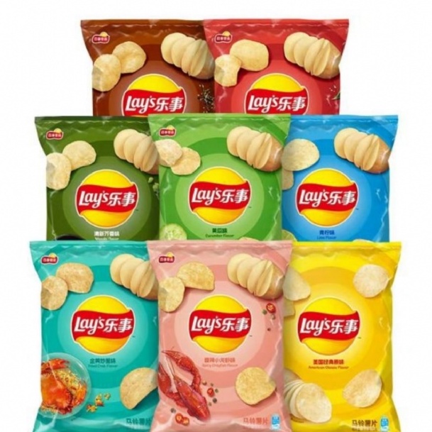 Lay's Original Cut Potato Chips Seaweed Tomato Spicy Charcoal Grilled