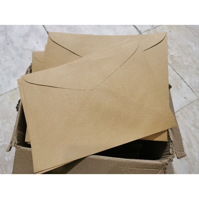 Golden Kraft Brown Envelop 1-Box (250 pieces) | Shopee Philippines
