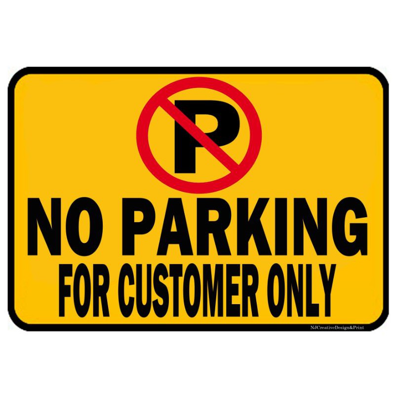 No Parking for Customer Only Shopee Philippines