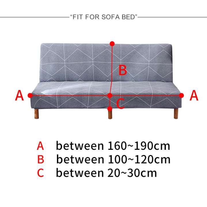 Armless Stretch Sofa Cover Removable and Washable Sofa Cover Full Cover Folding Soft Sofa cover