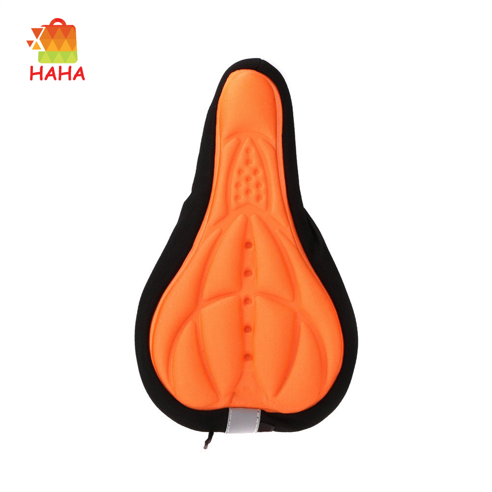 orange bike saddle