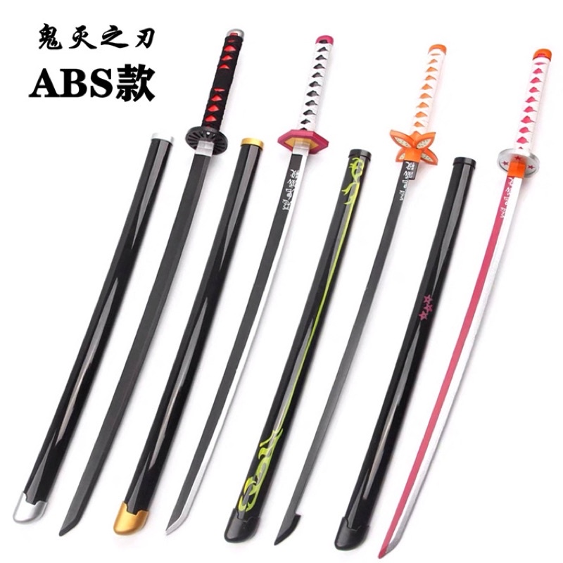 ON Hand Demon Slayer Tanjiro Nezuko Zenitsu Sword CosPlay Sword 104cm ...