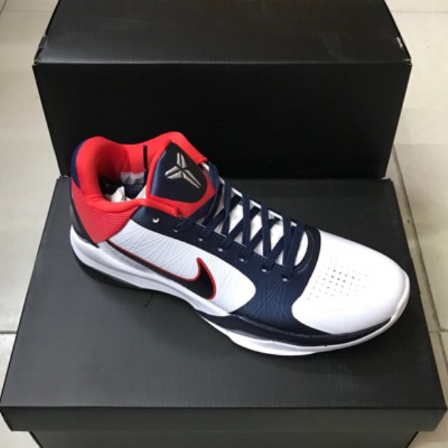 kobe 5 red white