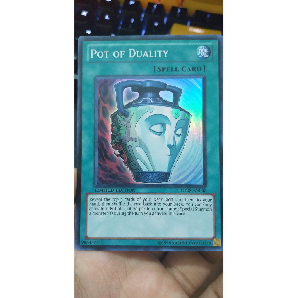 (Yugioh Tcg Card) CT08EN008 Pot of Duality Shopee Philippines