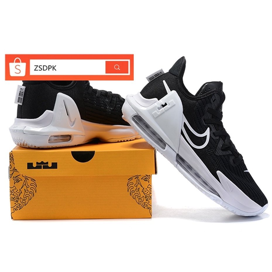 Original NIKE Lebron James Witness Black and White Sport Basketball Shoes for Men Shopee