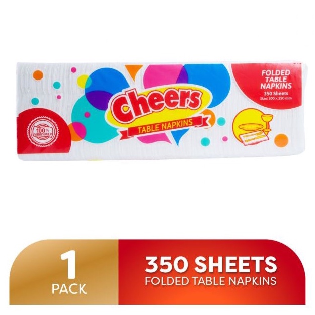 Cheers Table Napkin Folded 350 Sheets | Shopee Philippines