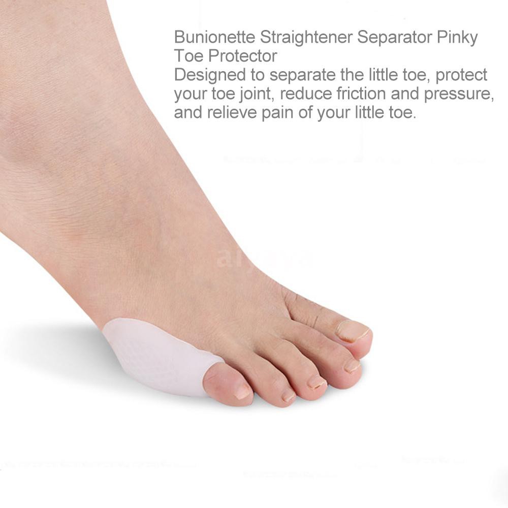 Aiyaya 1 Pair Little Toe Straightener Separator Pinky Toe