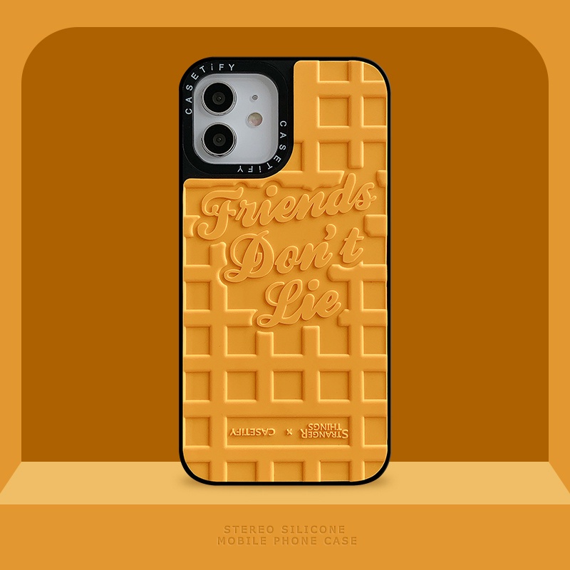 Casetify Iphone 11 Case Iphone 12 12 Pro Max 12 Pro Iphone 11 Pro Max 11 Pro Yellow Waffle Friends Don T Lie Stranger Things Alphabet Phone Case Iphone X Xs Max Xr