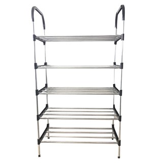 6 Layer Shoe Rack Tier Colored Stainless Steel Stockable Shoes ...