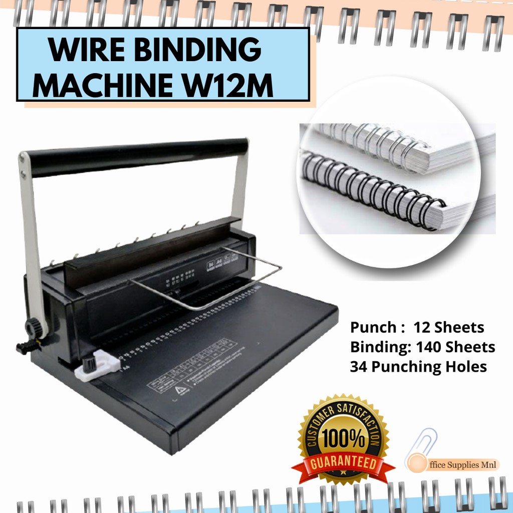 Wire Binding Machine W12M Twin Loop Binding Machine Shopee