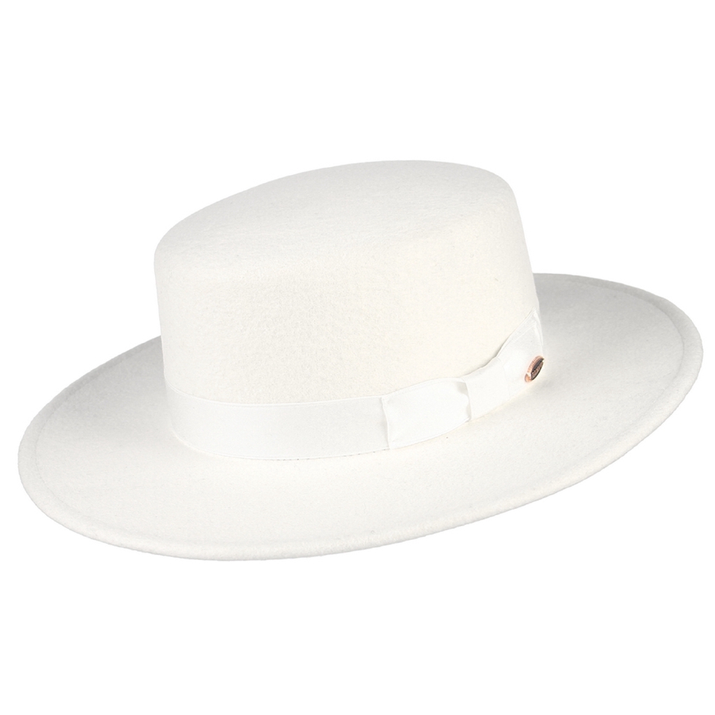 mens white derby hat