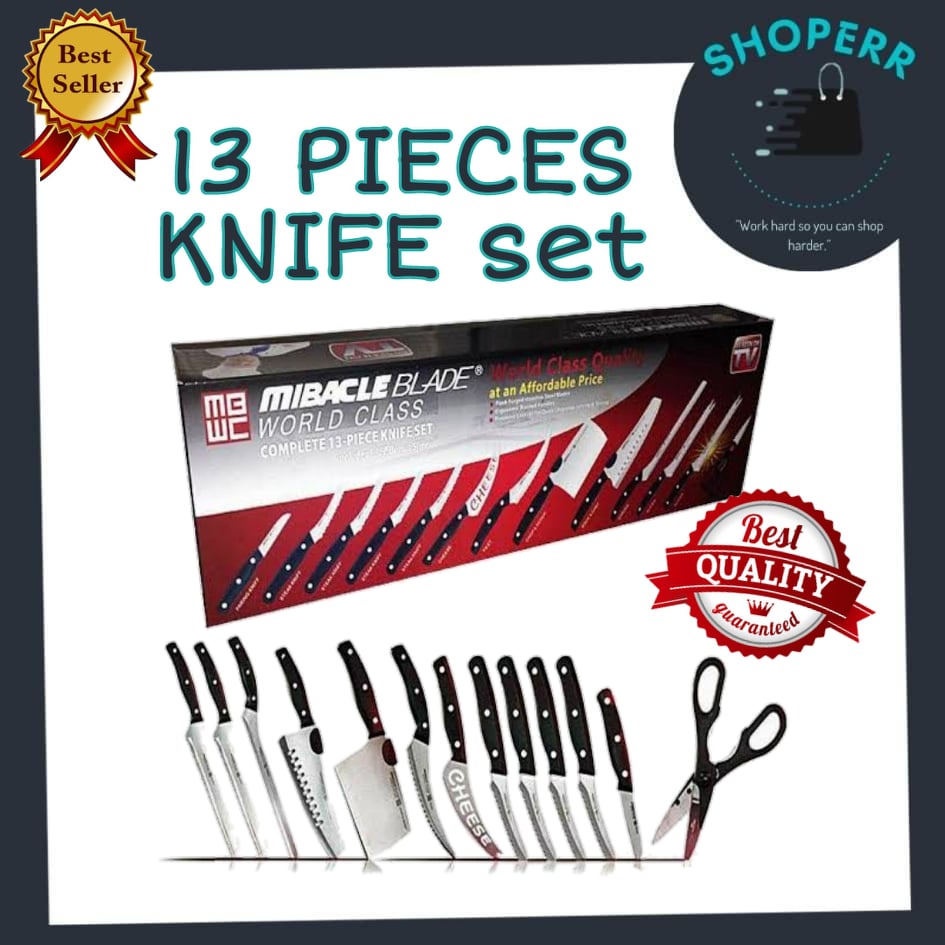 Miracle Blade World Class 13 pcs Knife Set Shopee Philippines