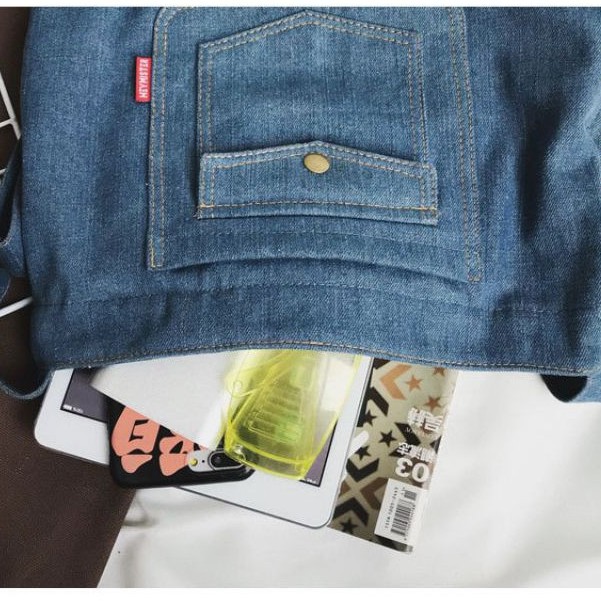 Denim Sling Bags Canvas Jeans Men Women Messenger Bag Small Lightweigh Crossbody Bag Beg Silang Lelaki Kain Jean Anna2u