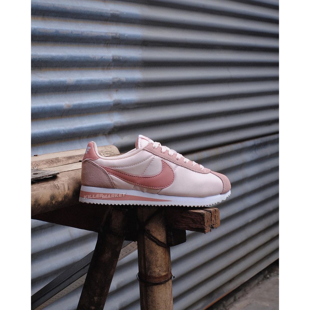 nike cortez pink and red