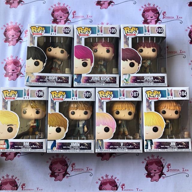 bts funko pop set