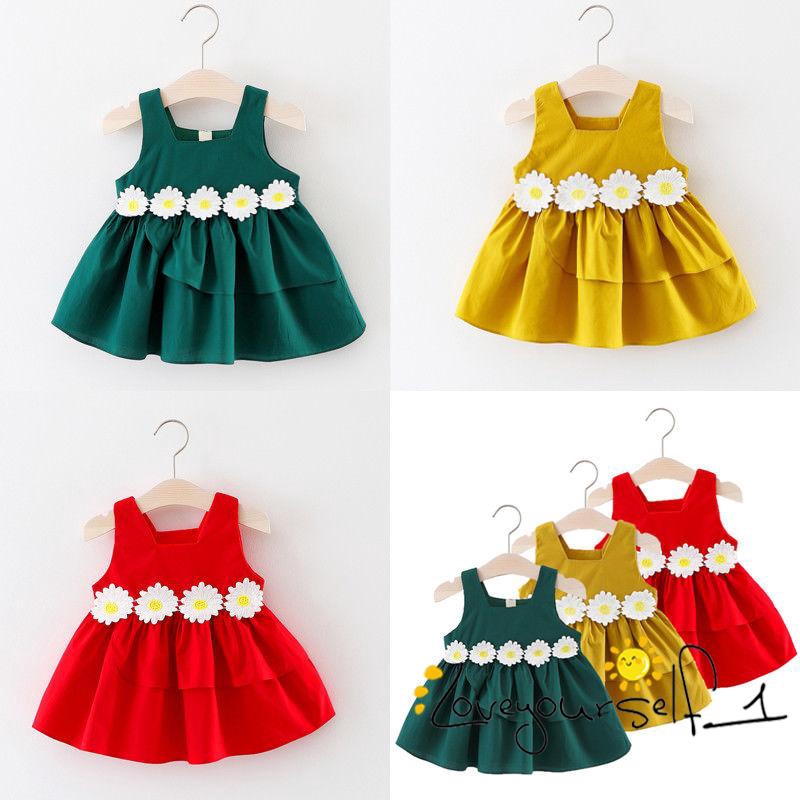 ♛loveyourself1♛-Summer Kids Baby Girls Sleeveless Dress Lace Floral ...