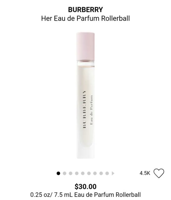 Authentic Perfume Rollerball Burberry Her EDP Rollerball | Shopee  Philippines