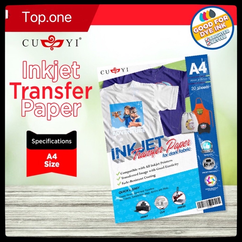 CUYI Dark Transfer Paper (20sheets/pack) | Shopee Philippines