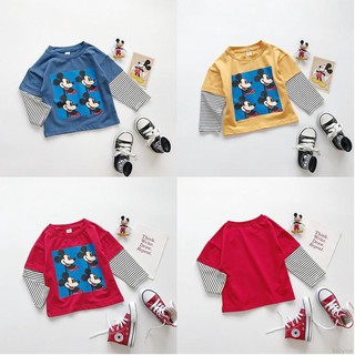babyme  Kaos  T Shirt Lengan Panjang Motif  Garis  garis  