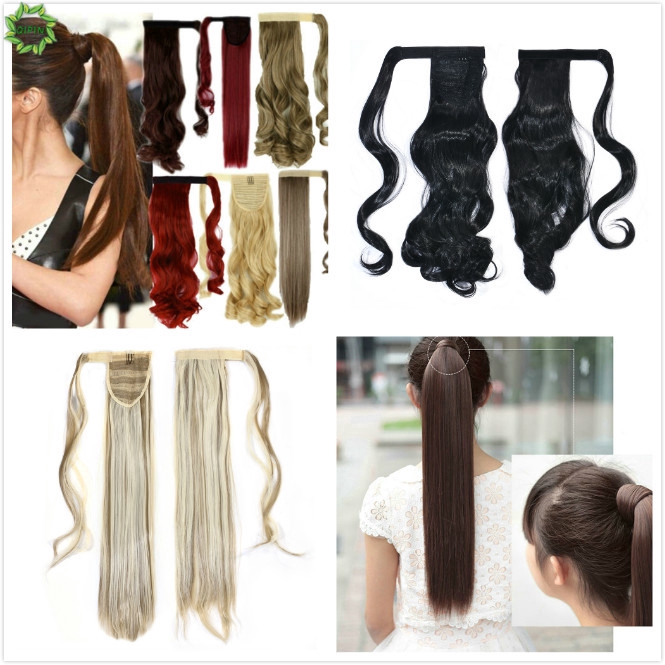 Cod Qipin Elegant Beauty Wrap Around Clip In Ponytail Hair